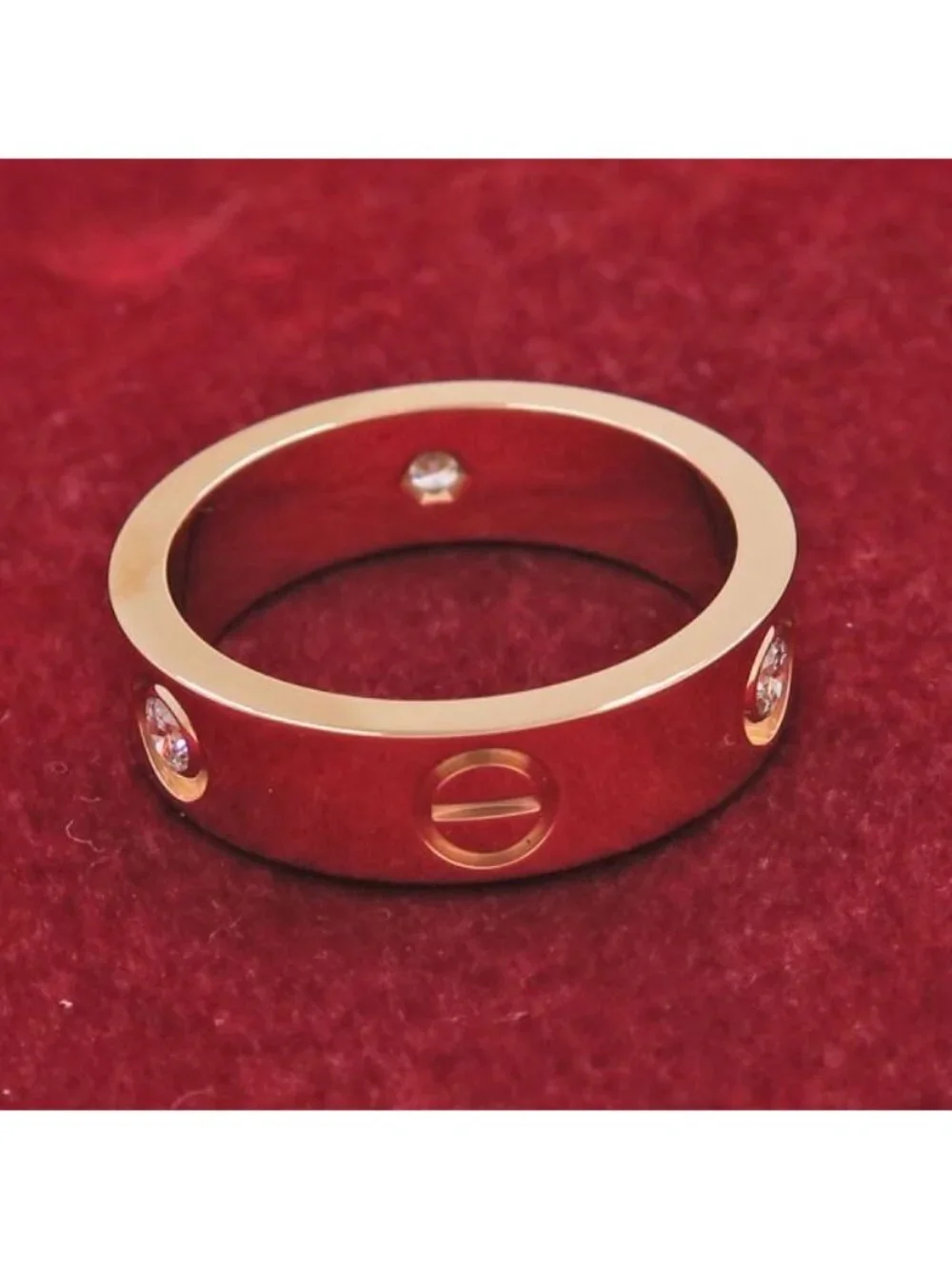 Cartier Love Ring Half Diamond 55